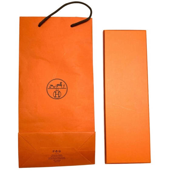 box bag HERMES shopping clean crisp sharp - Picture 3 of 16